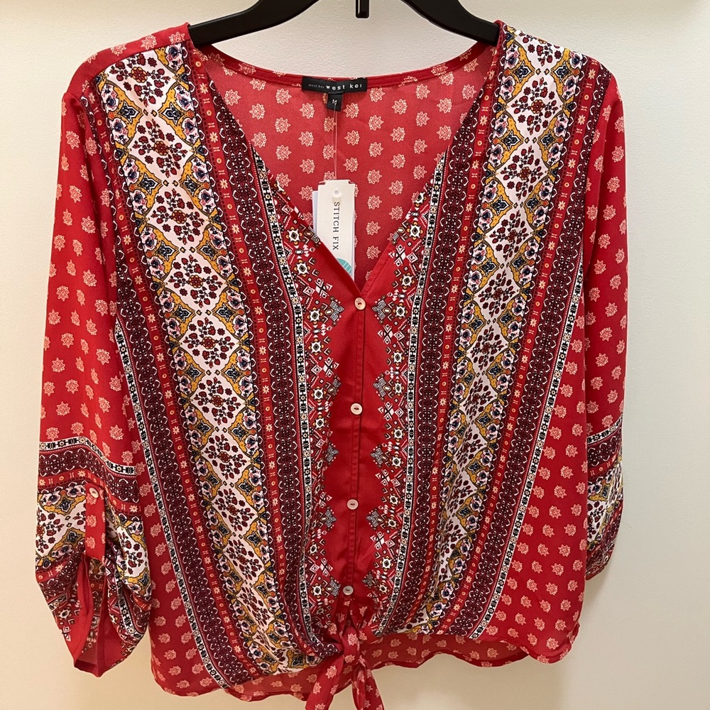 NWT Red Blouse